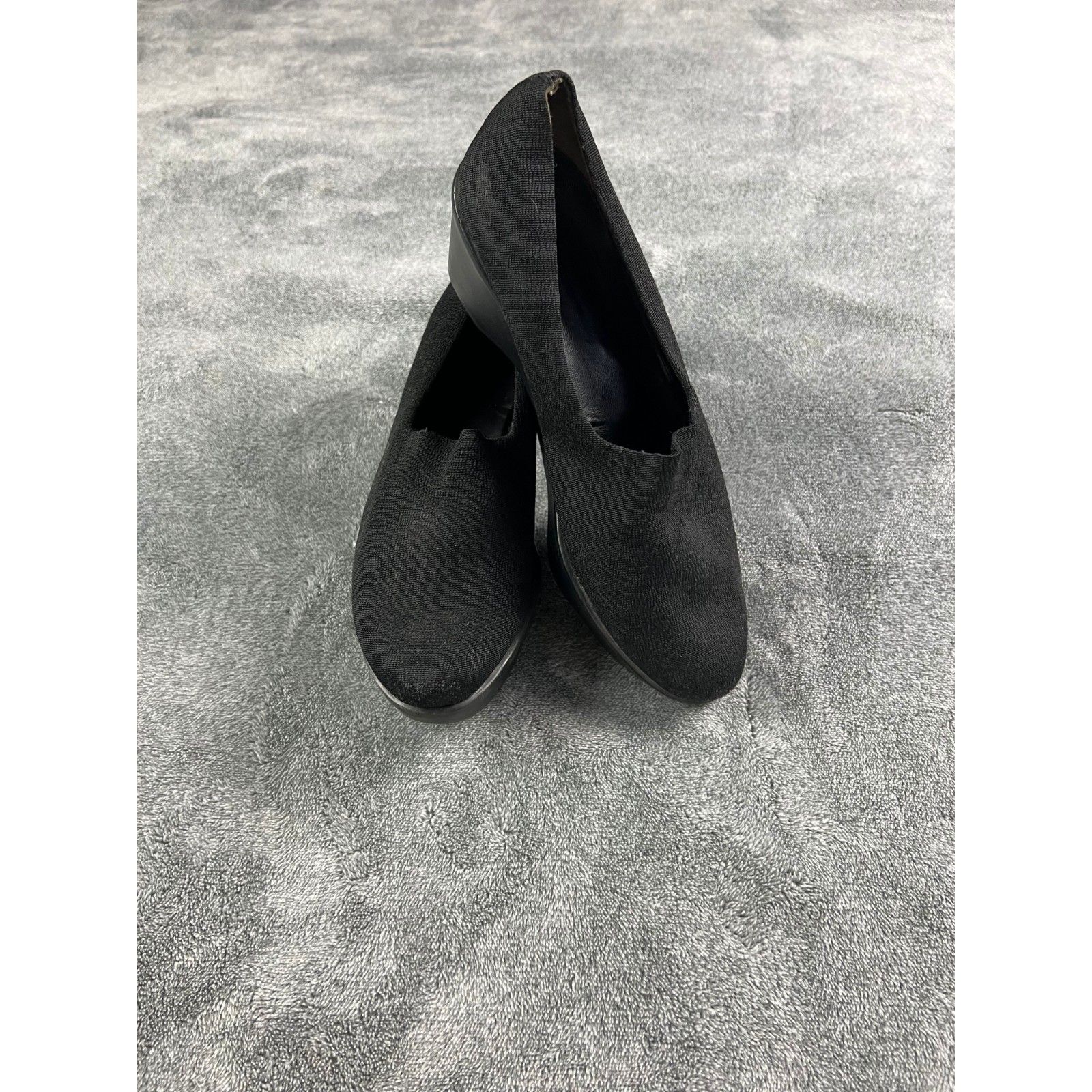 Robert Clergerie Women's Char Platform Pumps Size 8 Black Slip On Comfort